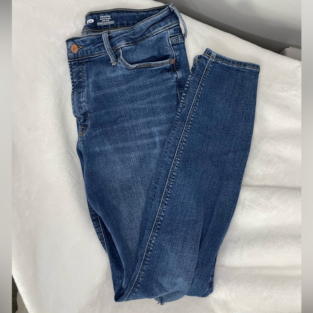 Old Navy rockstar High Rise 10 long Jeans
